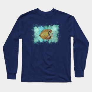 Butterfly Fish Splash - Marine Biology - Ocean Art Long Sleeve T-Shirt